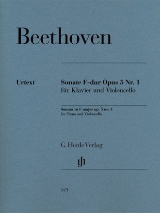 Beethoven. Sonate F-Dur op.5,1 für Violoncello und Klavier