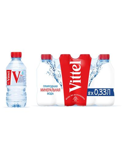 Вода минеральная Vittel негазированная 0.33 л