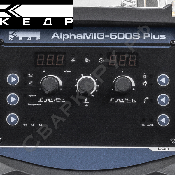 Полуавтомат для MIG/MAG сварки Кедр AlphaMIG-500S Plus с AlphaWF-2