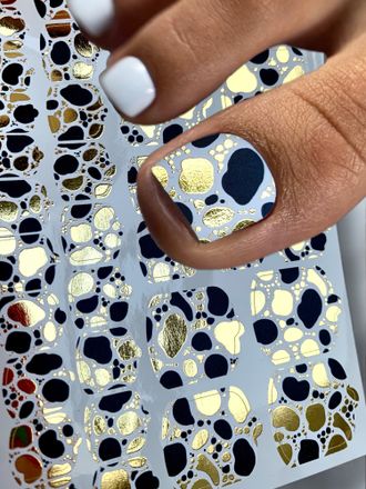 Пленки для педикюра с фольгой VIP-056 Золото