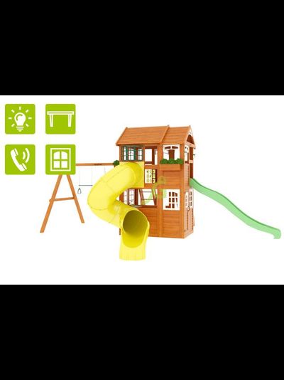 Детская площадка IgraGrad Клубный домик 2 с трубой Luxe