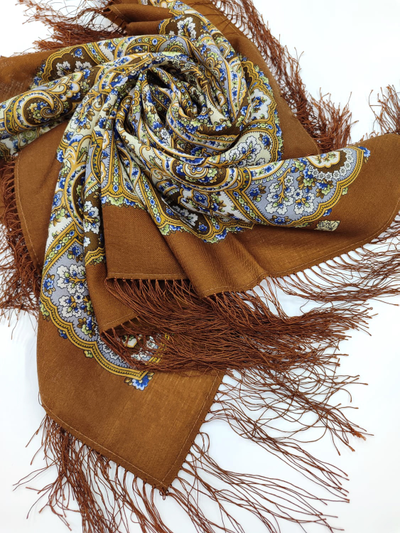 Павловопосадский платок Барбарис 2069-16