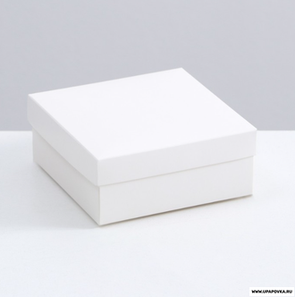 Коробка складная, крышка-дно, белая, 12 х 12 х 5 см