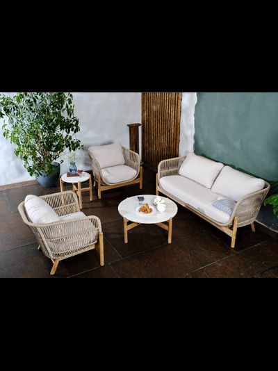 Диван двухместный из тика Talara