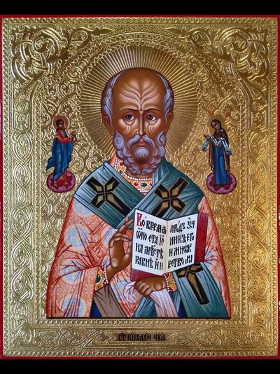 Николай Чудотворец, Святитель. Рукописная икона.