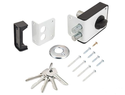 Замок накладной Зенит ЗН1-3-1 белый [5411]