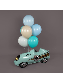 Фонтан из шаров и машинка