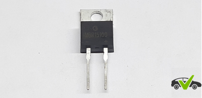 Выпрямитель Шоттки, 100 В, 15 А, Двойной Общий Катод, TO-220AB, 3 вывод(-ов), 920 мВ