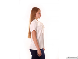 Блузка белая с бантом 1455 Pretty One