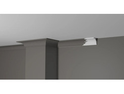 Потолочный плинтус DECOR-DIZAYN DD13, из дюрополимера, под покраску, ударопрочный, 2 метра