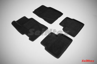 Комплект ковриков 3D HONDA CIVIC SEDAN 06-12 черные (компл)