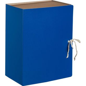 Короб архивный с завязками 150мм Attache Economy, БВ, синий