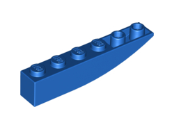 Slope, Curved 6 x 1 Inverted, Blue (42023 / 4160407 / 6031140 / 6214160)