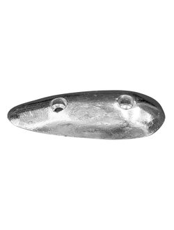 Анод каплевидный, цинк, 117х43 мм