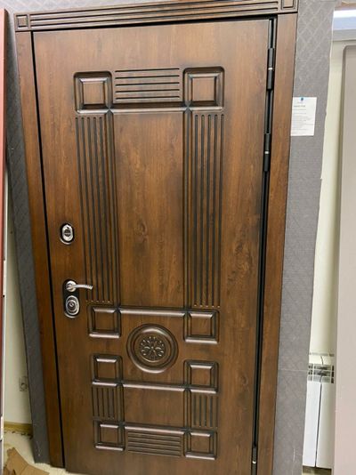 VENMAR (ВЕНМАР). ЦЕЗАРЬ 100 мм. СТАЛЬ 1,8 мм. ТРЕХКОНТУРНАЯ.  VINORIT ГРЕЦКИЙ ОРЕХ/ VINORIT БЕЛЫЙ МАТОВЫЙ