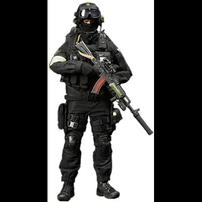 Спецназ "Альфа" - КОМПЛЕКТ ЭКИПИРОВКИ 1/6 Russian Spetsnaz - FSB Alfa Group 3.0 Black Ver. (M-069 A) - SUPER MC TOYS (БЕЗ ТЕЛА И ГОЛОВЫ)