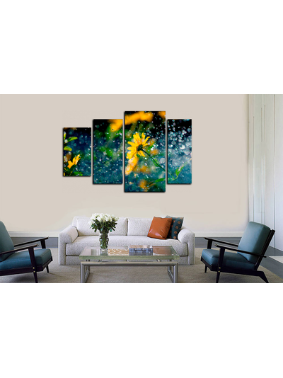 Модульная картина "Летний дождь"