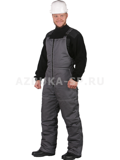 Полукомбинезон ГОРОД-ЗИМА, цв. серый
