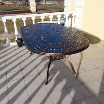 Стол из литого алюминия Gera 8