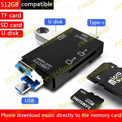 Картридер USB 3,0, OTG, Type C, Micro TF, SD многофункциональный