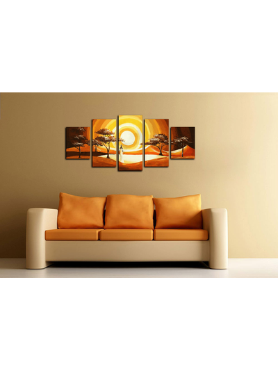 Модульная картина "Солнце и черная невеста"