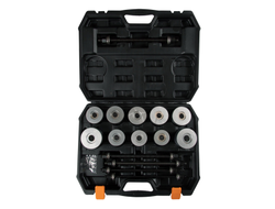 Набор оправок для монтажа и демонтажа сайлентблоков, 34-80 мм, кейс, 27 предметов AFFIX AF11020027C