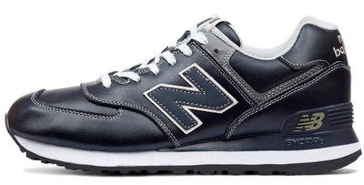 New Balance 574 Leather Blue мужские