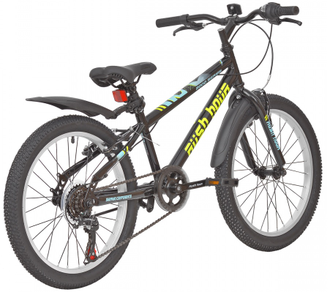 Детский велосипед RUSH HOUR 2000 V-brake ST 20" черный, рама 11"