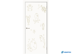 Межкомнатная глухая дверь с покрытием Эмаль Пикколино 08 купить в Челябинске | КВИРТЕК