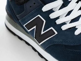New Balance 574 Dark Blue Big Size С Мехом