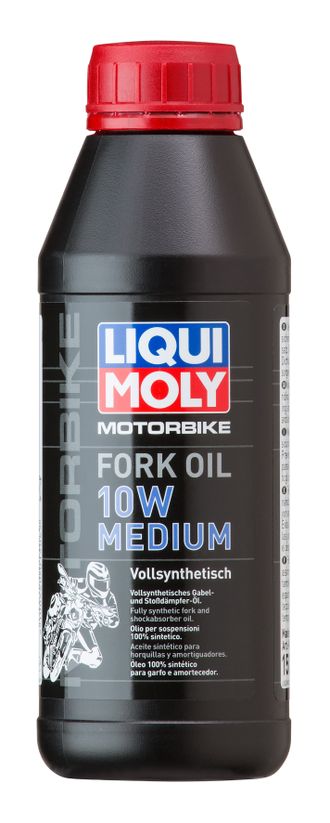 Масло для вилок и амортизаторов 10W (синтетическое) Liqui Moly Motorbike Fork Oil 10W Medium - 0,5 Л (7599)
