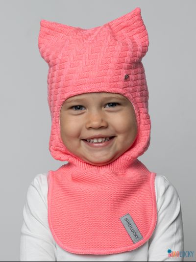 Шапка-шлем 24201-05 х/б подклад, розовый 52-54