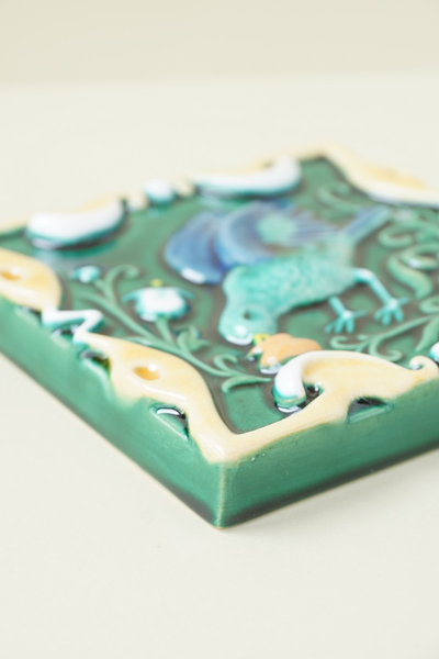 Пьющая птица цветная (керамическая плитка)