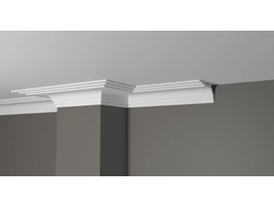 Потолочный плинтус DECOR-DIZAYN DD515, из дюрополимера, под покраску, ударопрочный, 2 метра