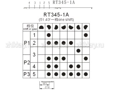 Переключатель мощности GEFEST 6140, 5110, 5140, (RT345-1A) 7 режимов