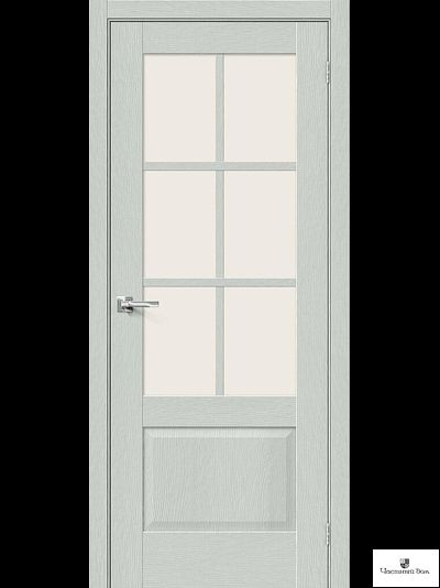 Дверь межкомнатная Эко Прима-13.0.1 Grey Wood / стекло Magic Fog