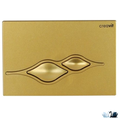 Унитаз CREAVIT Terra Gold Points TP325.001T0 c инсталляцией - комплект с сиденьем микролифт, клавишей Ufo Gold (TP325-11CB00E-NA00+GR5003.01+GP1006.00 + KC0103.03.0000E)