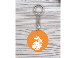 Брелок с гравировкой год Кролика №82