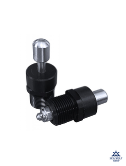 Зацеп Epsealon Delrin Inox Black, резьбовой, пара