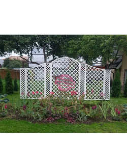 Пергола Волна – деревянная решётчатая перегородка для зонирования пространства и озеленения в торгов