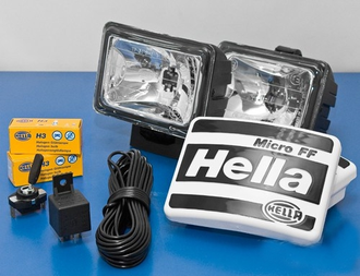Дополнительные фары - Дополнительная оптика Hella Micro FF Фара дальнего  света (Комплект, 2 фары) >>> 1FA 007 133-021