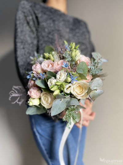 Букет невесты & Бутоньерка № 1317