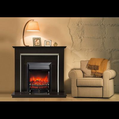 Электрокамин Вотан BL с очагом Fobos