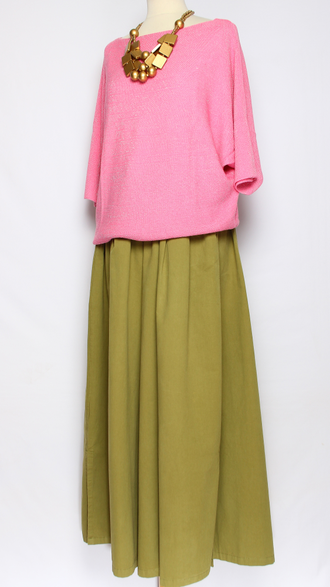 ДЖЕМПЕР  "КИМОНО ЛЮРЕКС ЛОДОЧКА"  изнанка розовый, т синий р.46-52