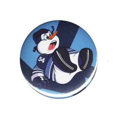 Значок закатной ХК "СИБИРЬ" (Снеговик на 5-й точке) 23