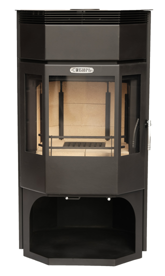 Печь-камин стальная "Сибирь" 12 кВт
