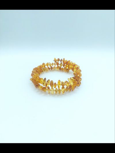 Браслет из медового янтаря, двойной , безразмерный