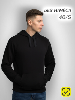 FUTBITEX ТОЛСТОВКА ХБ ЧЕРНЫЙ БЕЗ НАЧЕСА размер 46 (S)