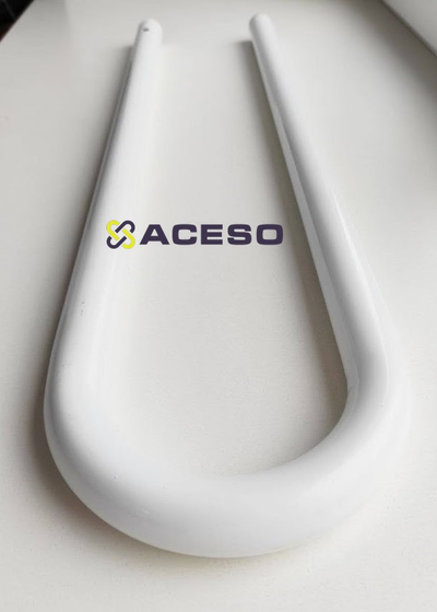 Откидной настенный поручень для унитаза окрашенный, белый