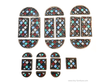 Stained glass windows kit (PAINTED)